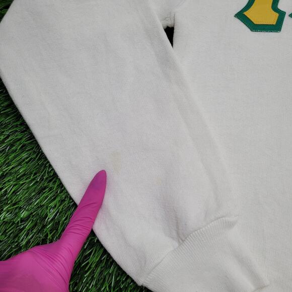 Vintage 80s Lambda-Chi-Alpha Cropped Sweatshirt S/M 19x23 - Picture 8 of 14